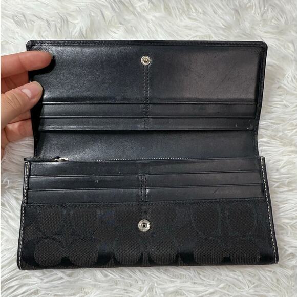 y2k COACH Black Wallet - Picture 3 of 7